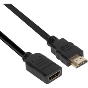 image of club3D HDMI Cable extension HDMI-A plug, HDMI-A socket 3m Black CAC-1321 Ultra HD (4k) HDMI HDMI cable