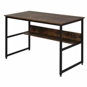 Image of Delilah Two-Tier Writing Desk, Dark Brown