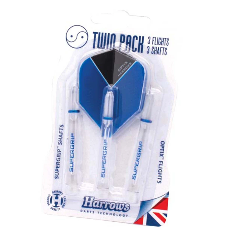 Image of Harrows Darts Supergrip Twin Pack Set Clear unisex Med