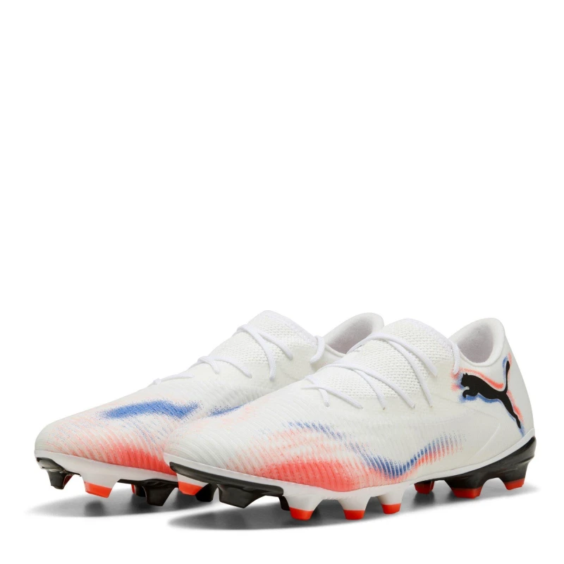 Image of Puma FUTURE 8 MATCH Artificial Ground Football Boots White/Black/Red male 11 (46)