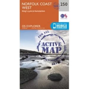 Image of Norfolk Coast West by Ordnance Survey (Sheet map, folded, 2015)