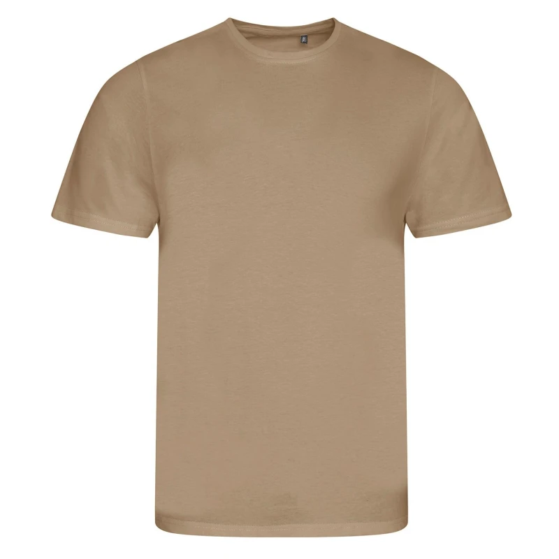 Image of AWDis AWDis Men Cascade logie T-Shirt in Light Sand Size: Small Light Sand S Male 5063107062611