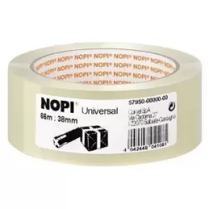 image of Nopi Universal 57950 Packaging tape Transparent (L x W) 66 m x 38mm