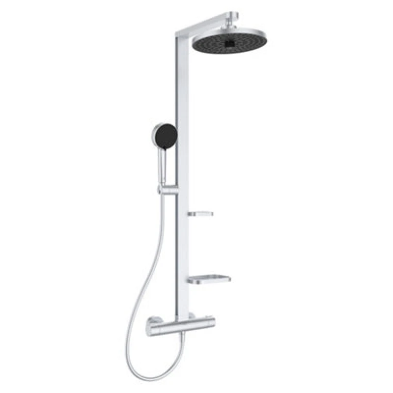 Image of Ideal Standard Ceratherm Alu+ Rear Fed Thermostatic Multi Head Shower With 2 Heads & 1750M Hose Length