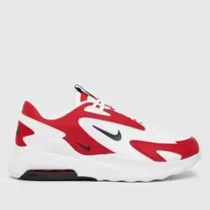 Image of Nike White & Red Air Max Bolt Trainers