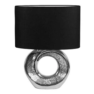 Image of HESTIA? Table Lamp Chrome Effect Open Cut Base
