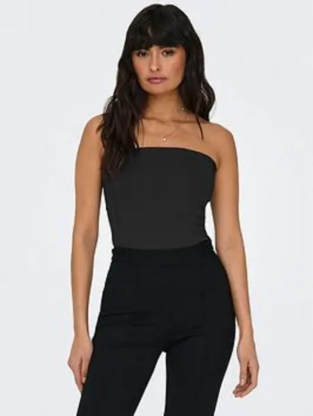 Image of Only Black Lea Tube Top Black Female XS 209299UK