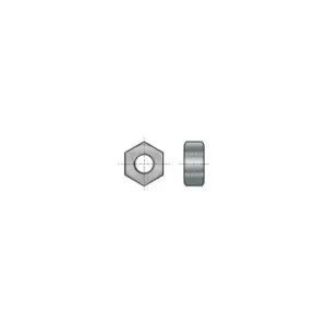 Image of M4 Steel Hex Full Nut BZP