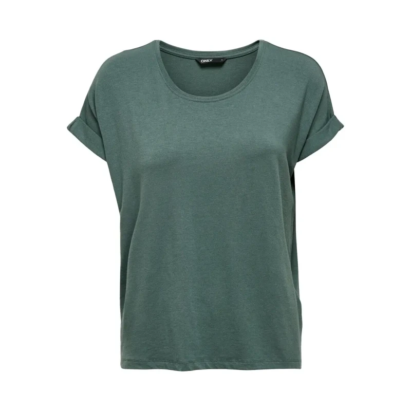 Image of Only Womens T-Shirt Only Moster manches courtes col rond Vert Female XS