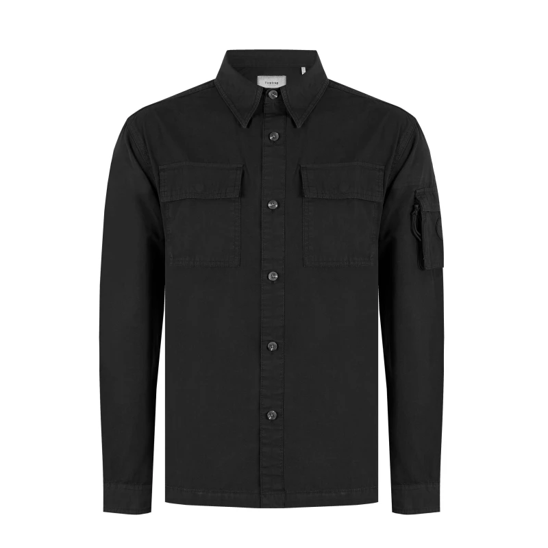 Image of Firetrap Andor Utility Overshirt Mens - Black S