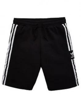 image of Boys, adidas Originals Lock Up Shorts - Black, Size 11-12 Years