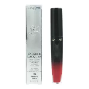 image of Lancome L'Absolu Lacquer Lip Lacquer Lip Stick 8ml - 142 Brave Lips