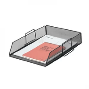 Image of Q-Connect Stackable Letter Tray Black KF17293