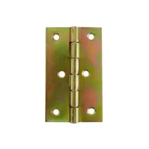 Image of Folding Closet Cabinet Door Butt Hinge Brass Plated - Size 43 x 70mm - Pack of 100