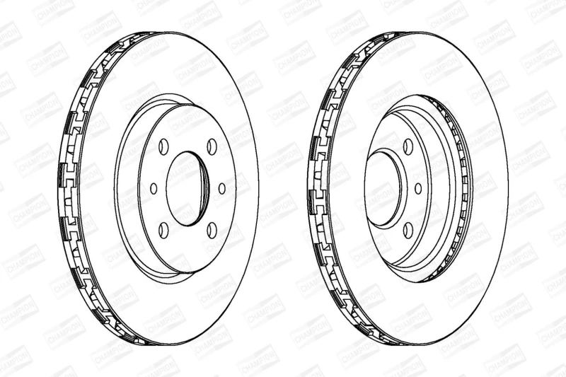 Image of Brake disc CHAMPION 562178CH