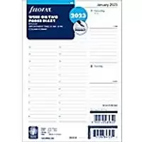 Image of Filofax Diary Refill 2023 A5 Week to view White