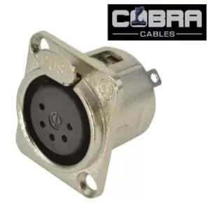 Image of Cobra 5 Pin XLR DMX Panel Socket Female