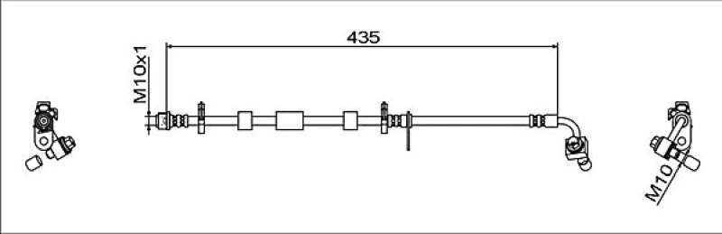 Image of Brake hose METZGER 4111929