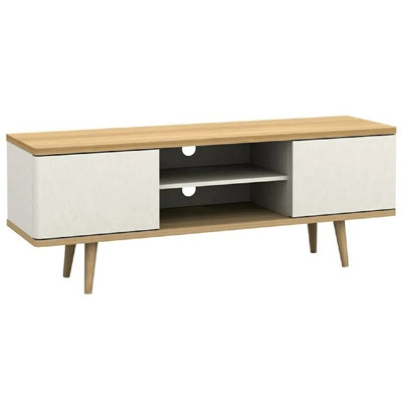 Image of Dorel Home Loft24 Alandra TV Stand In Oak White