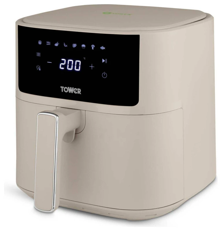 Image of Tower Tower T17169MSH 6L Digital Air Fryer - Latte