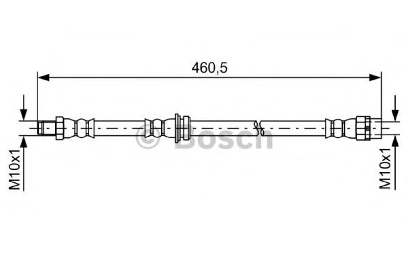 Image of Bosch 1 987 481 598 Brake Hose Brake Hose (83)