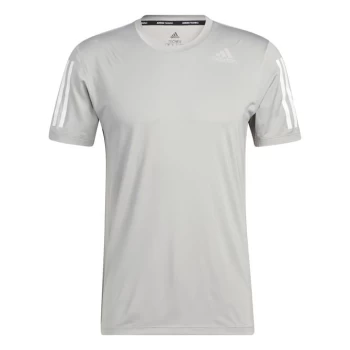 image of adidas Techfit 3-Stripes Fitted T-Shirt Mens - Mgh Solid Grey