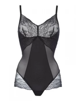 Image of Spanx Lace Collection Bodysuit Black