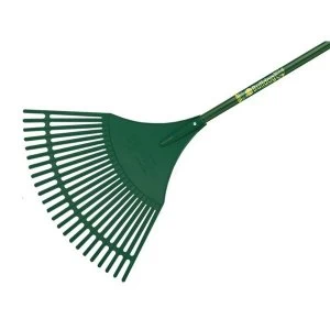 image of Bulldog Evergreen Plastic Leaf Rake Aluminium Shaft