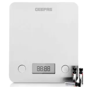 image of Geepas GKS46507UK Digital Kitchen Scales - Silver