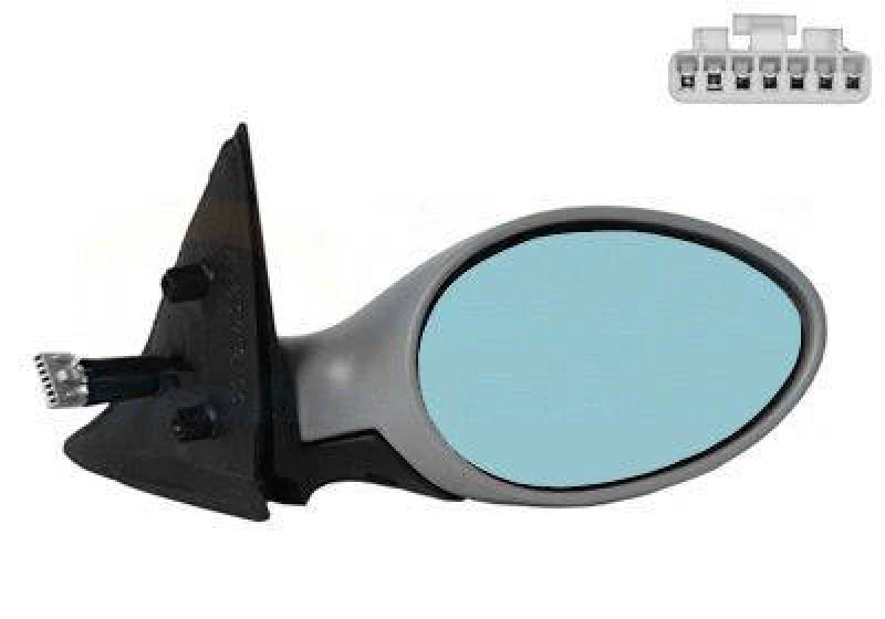 Image of VAN WEZEL 0156818 Wing mirror * HAGUS * Right, with temperature sensor, primed Outside Mirror (50)