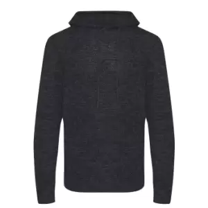 Image of Ecologie Adults Unisex Iguazu Knitted Hoodie (S) (Charcoal/Black)