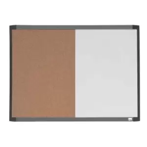 Image of Nobo Magnetic Whiteboard and Corkboard 585 x 430mm, none