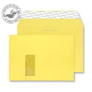 image of Blake Creative Colour C4 120gm2 Peel and Seal Window Wallet Envelopes