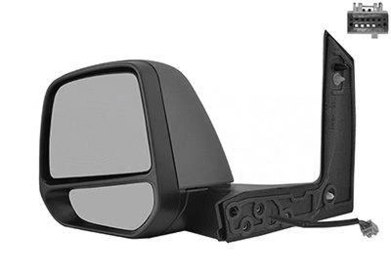 Image of VAN WEZEL 1927827 Wing mirror * HAGUS * Left, Heatable, primed Outside Mirror (50)