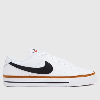 Image of Nike White & Brown Court Legacy Trainers