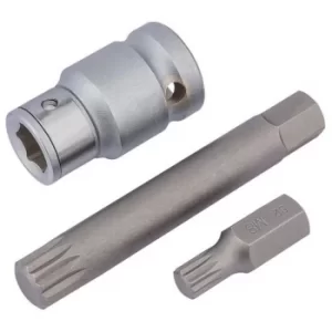 Image of Draper 1/2" Sq. Dr. Spline Bit Set (3 Piece)