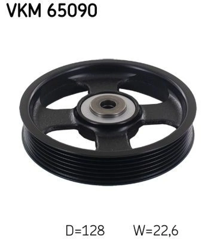 Image of SKF Deflection / guide pulley, V-ribbed belt SKF VKM 65090