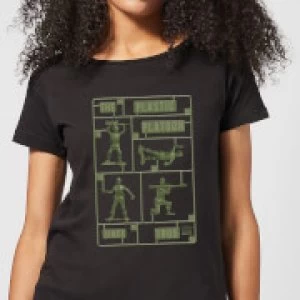 image of Toy Story Plastic Platoon Womens T-Shirt - Black