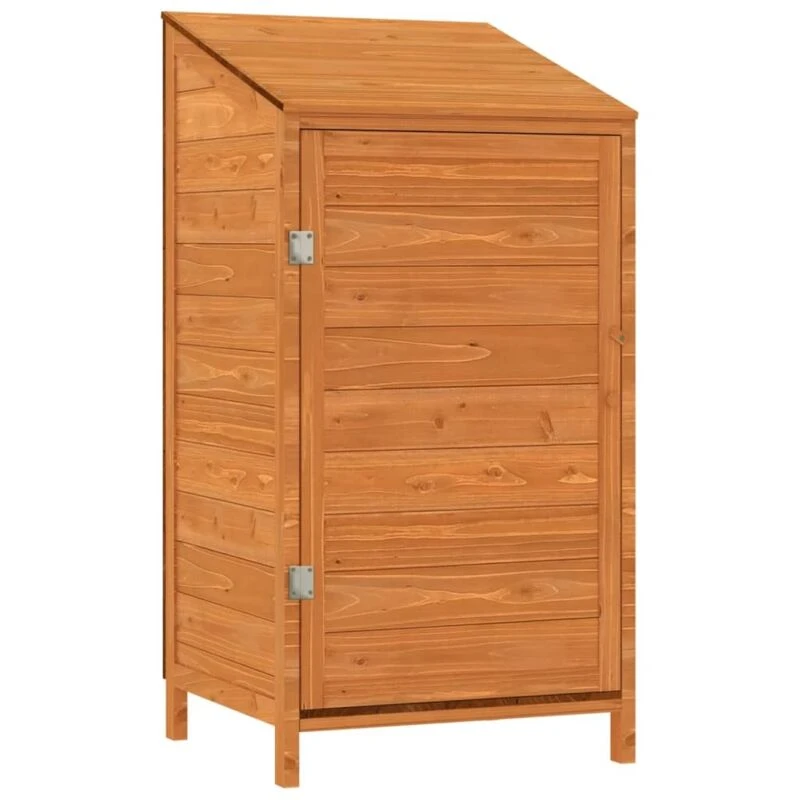 Image of vidaXL Garden Shed Brown 55x52x112cm Solid Wood Fir, Brown 152181