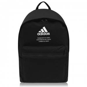 Image of adidas Classic Fabric Backpack - Black/White