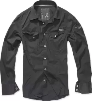 Image of Brandit SlimFit Shirt, black, Size 2XL, black, Size 2XL