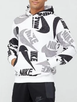 Image of Nike Sports Wear Club Hoodie Po Ft Aop 1
