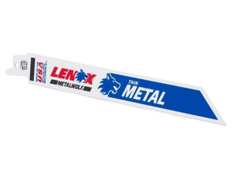 Image of Lenox Metalwolf Wave Edge Reciprocating Saw Blade 203 X 19 X 0.9mm 24 Tpi Pack 5
