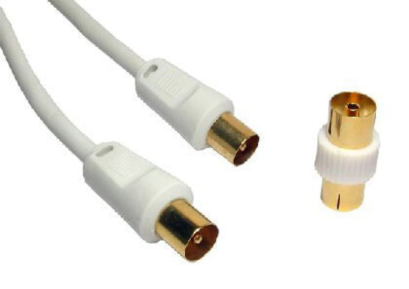 Image of Cables Direct Cables Direct 1.8m coaxial cable White 2TV-01