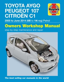 Image of Toyota Aygo, Peugeot 107 & Citroen C1 Petrol (05-June 14)┬a 6334B HAYNES