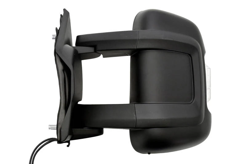 Image of PRASCO FT9307022 Wing mirror Left, black, Convex, with sensor Outside Mirror (50)
