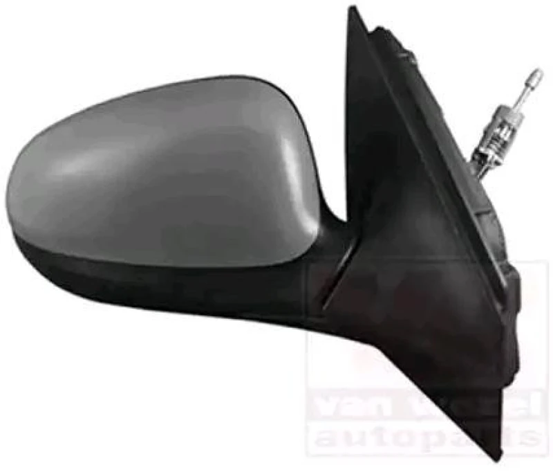 Image of VAN WEZEL 1779804 Wing mirror * HAGUS * Right, Control: cable pull, primed Outside Mirror (50)