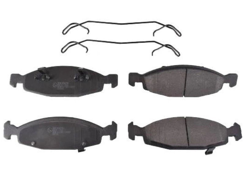 Image of Blue PRINT ADA104216 Brake pad set Front Axle, with acoustic wear warning, with fastening material Brake Pad Set,disc brake (402)