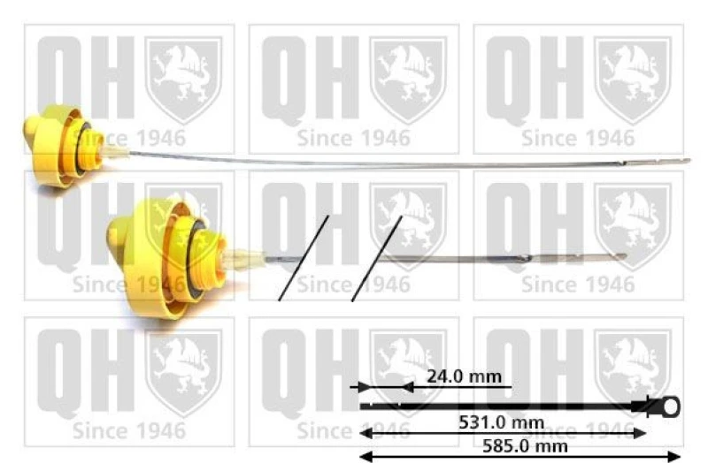 Image of QUINTON HAZELL Oil Dipstick QUINTON HAZELL QOD158