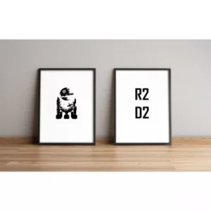 Image of 2PYSCT-020 Multicolor Decorative Framed MDF Painting (2 Pieces)